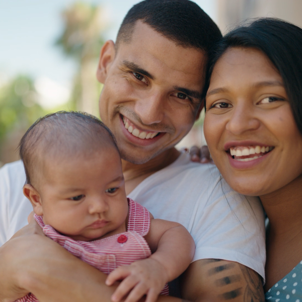 Family smiling